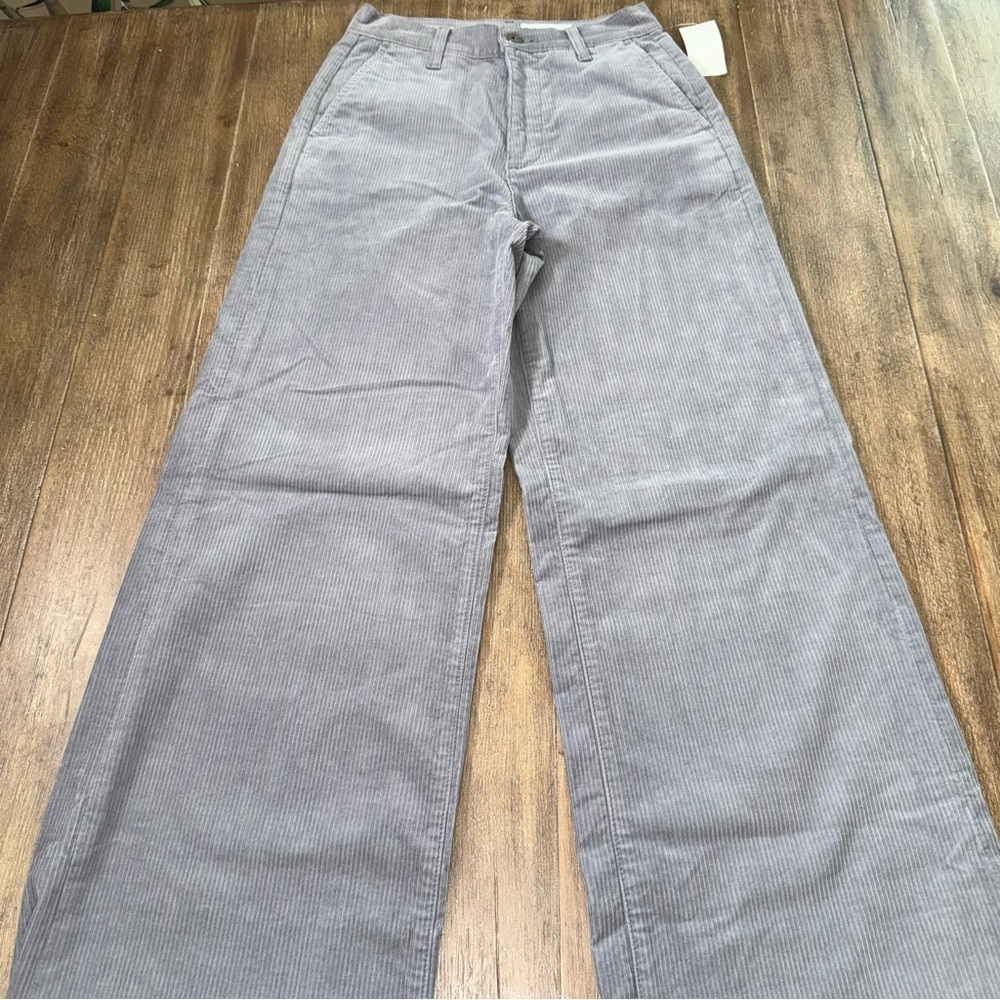 AG Adriano Goldschmied Tailored Deven High Rise Ultra Wide Leg Corduroy Trousers - Picture 11 of 14